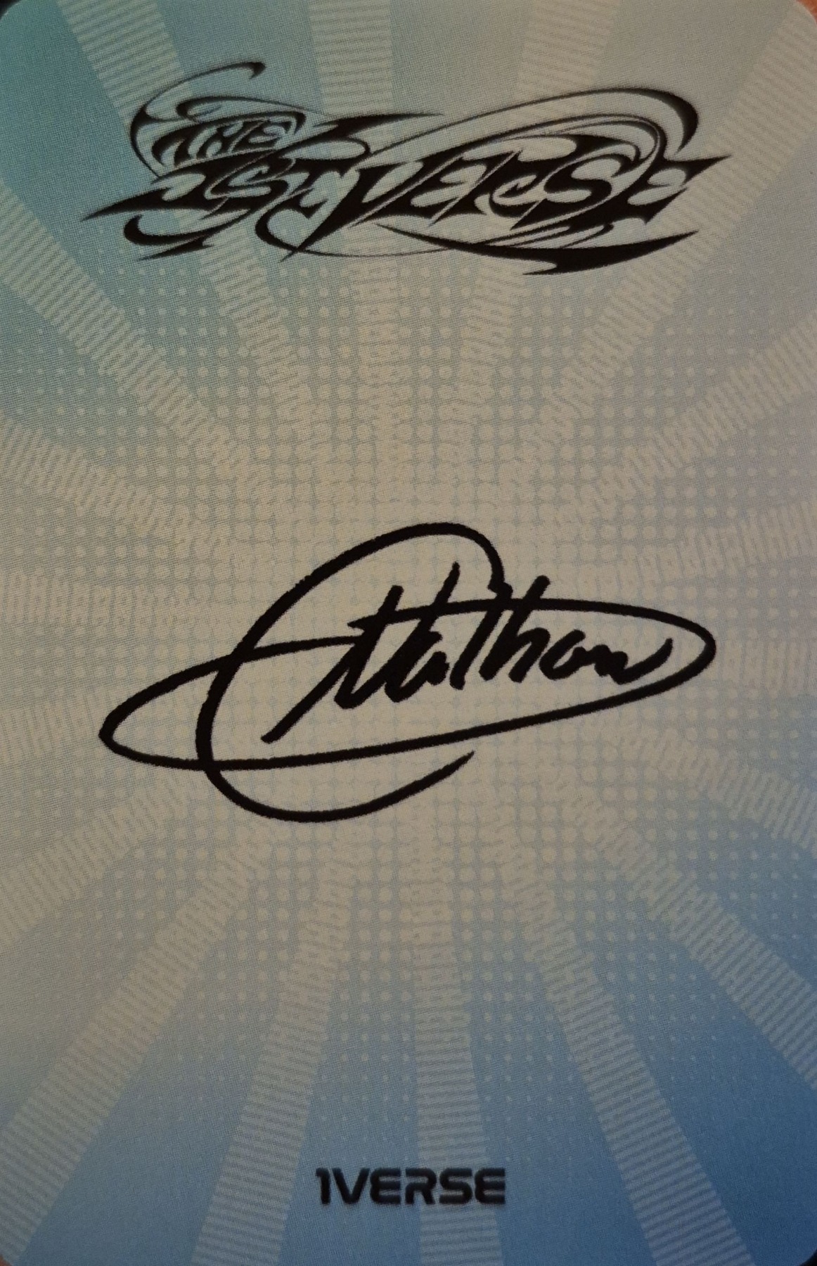 Nathan 1VERSE photocard back side - Signed Album Benefit