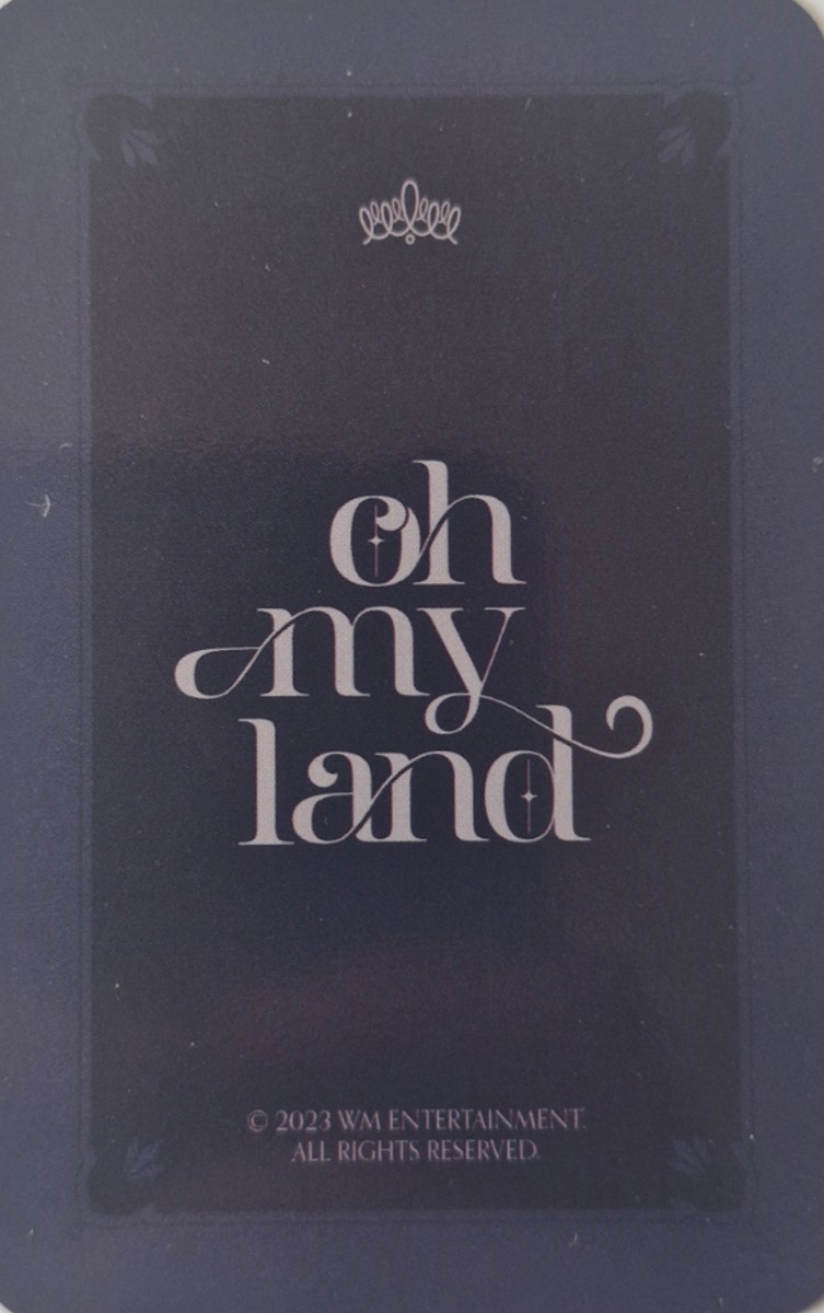 Seunghee OH MY GIRL photocard back side - L Holder Set
