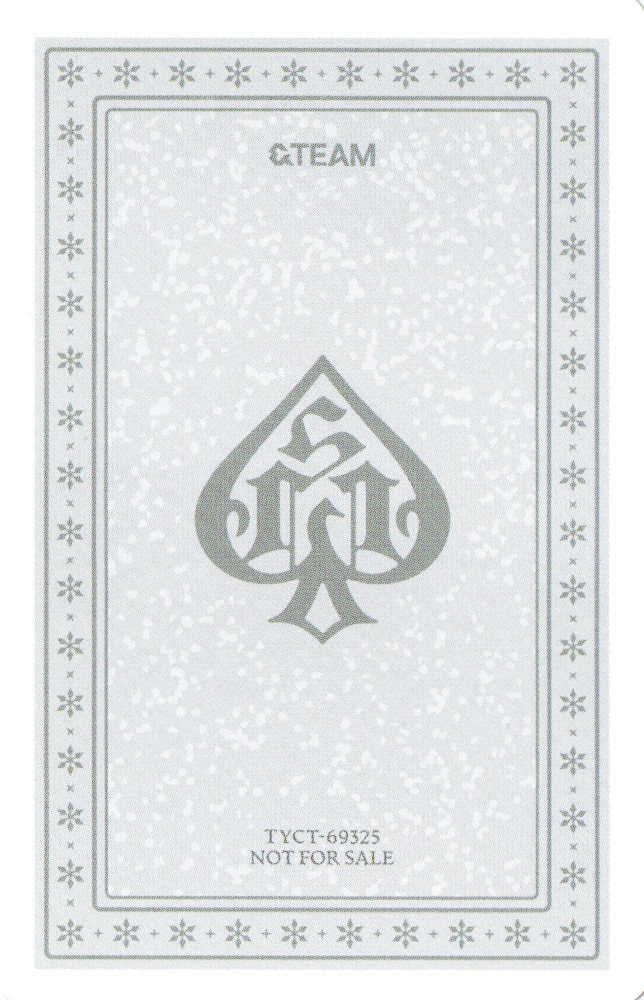 K &TEAM photocard back side - Photocard D