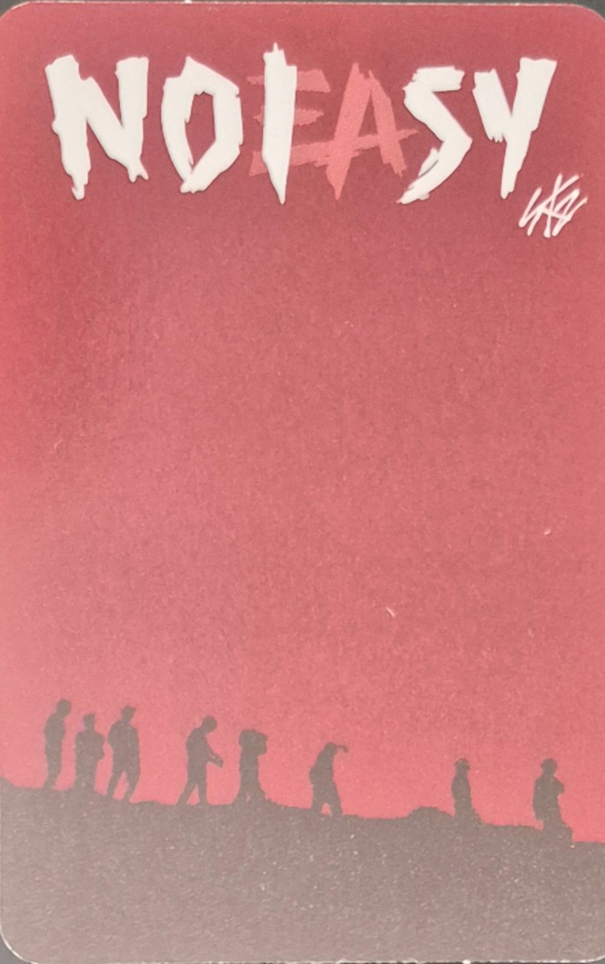 Lee Know Stray Kids photocard back side - Random Photocard