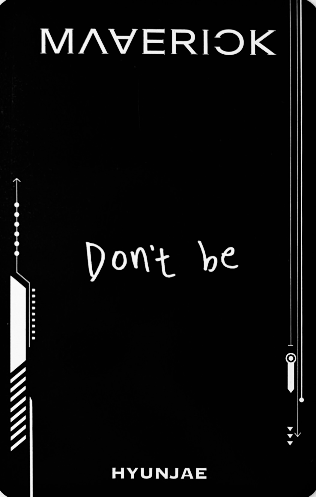 Hyunjae THE BOYZ photocard back side - Photocard