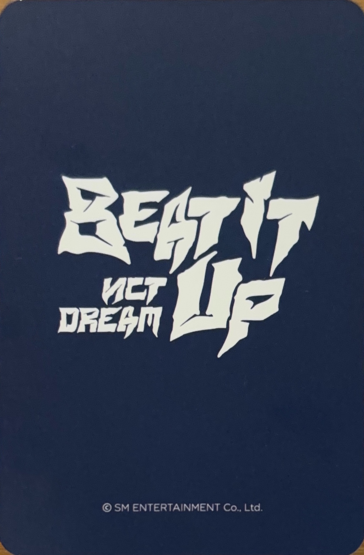 Jisung NCT DREAM photocard back side - Benefit