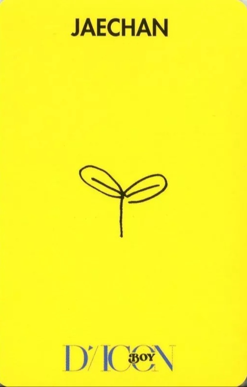 Jaechan Jae Chan photocard back side - Type A Photocard