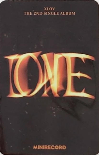 Rui XLOV photocard back side - Preorder