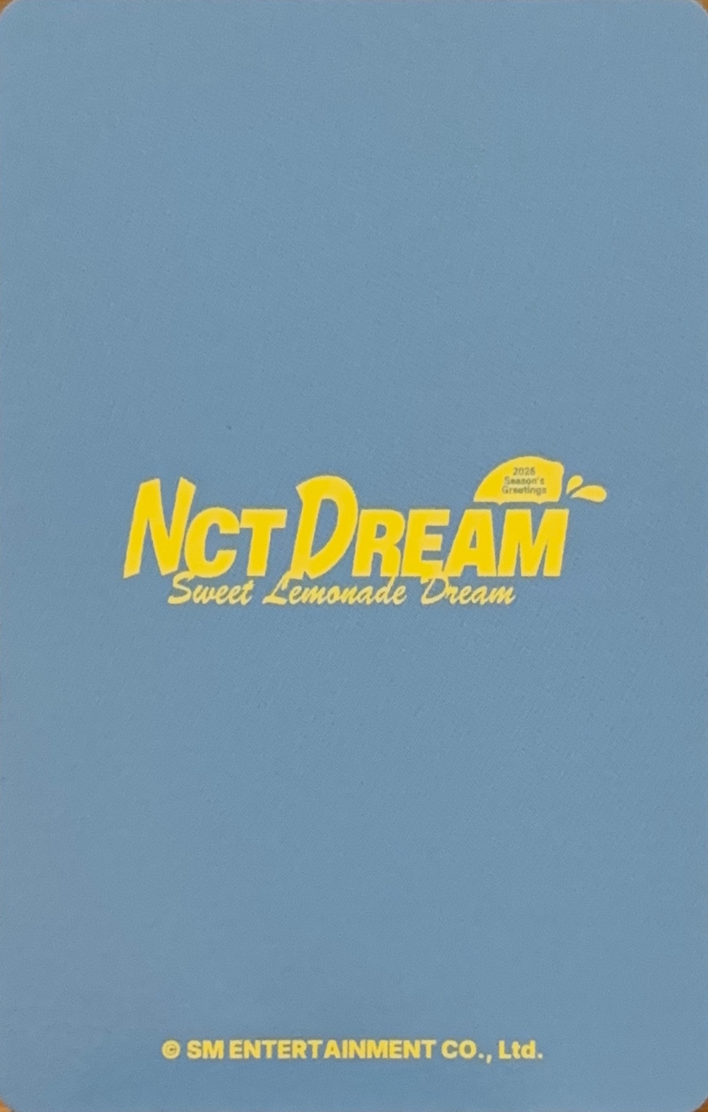 Jeno NCT DREAM photocard back side - Photocard set