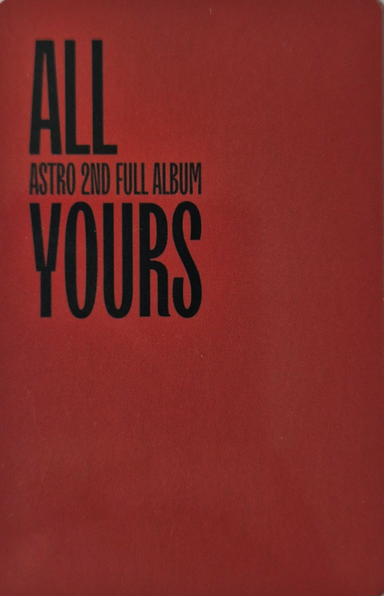 JinJin ASTRO photocard back side - Preorder