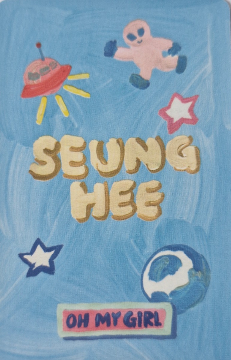 Seunghee OH MY GIRL photocard back side - Selfie Photocard