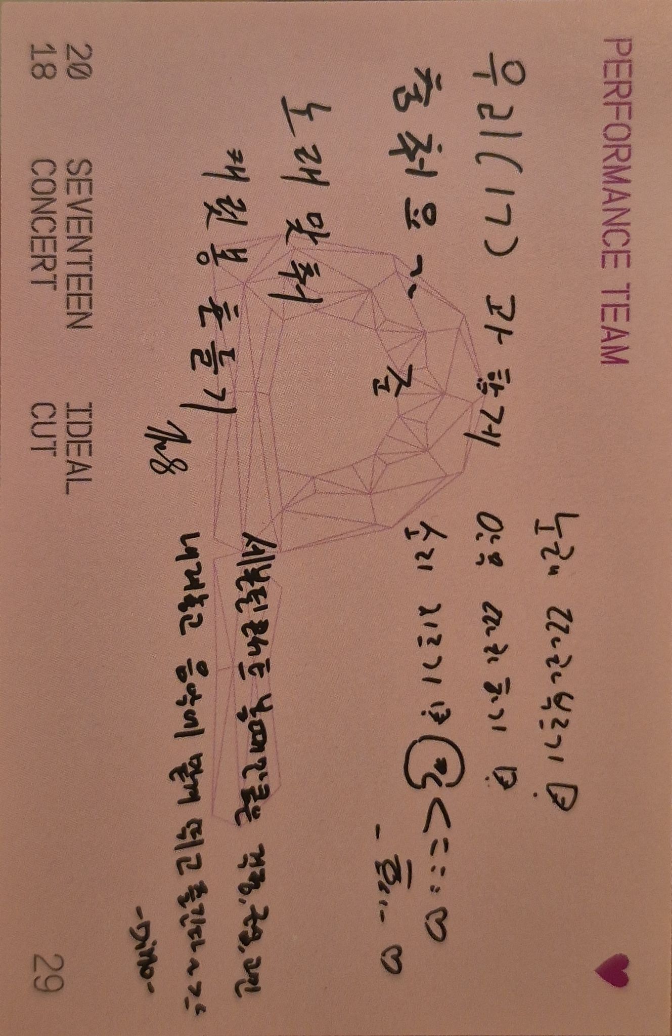 Hoshi, Jun, The8 & Dino SEVENTEEN photocard back side - Trading Card