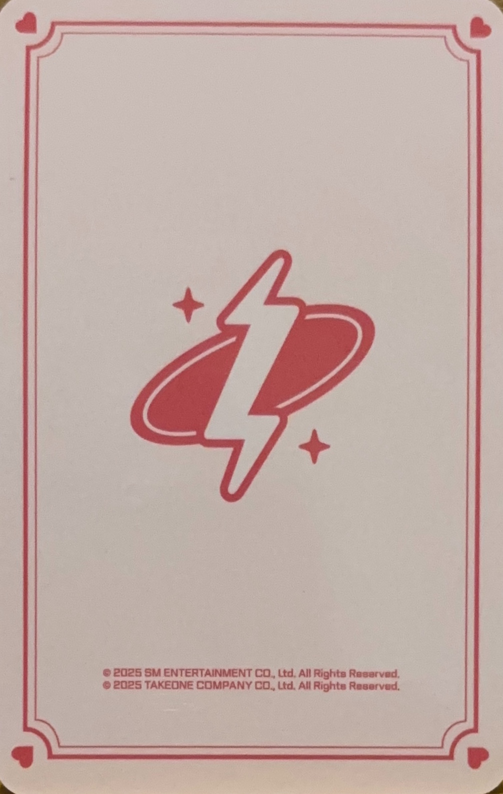 Riku NCT photocard back side - Cupid ver. Set