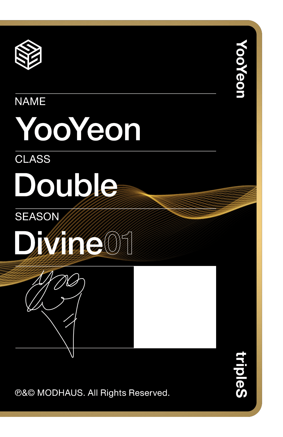 Yooyeon tripleS photocard back side - Photocard (Ver 2)