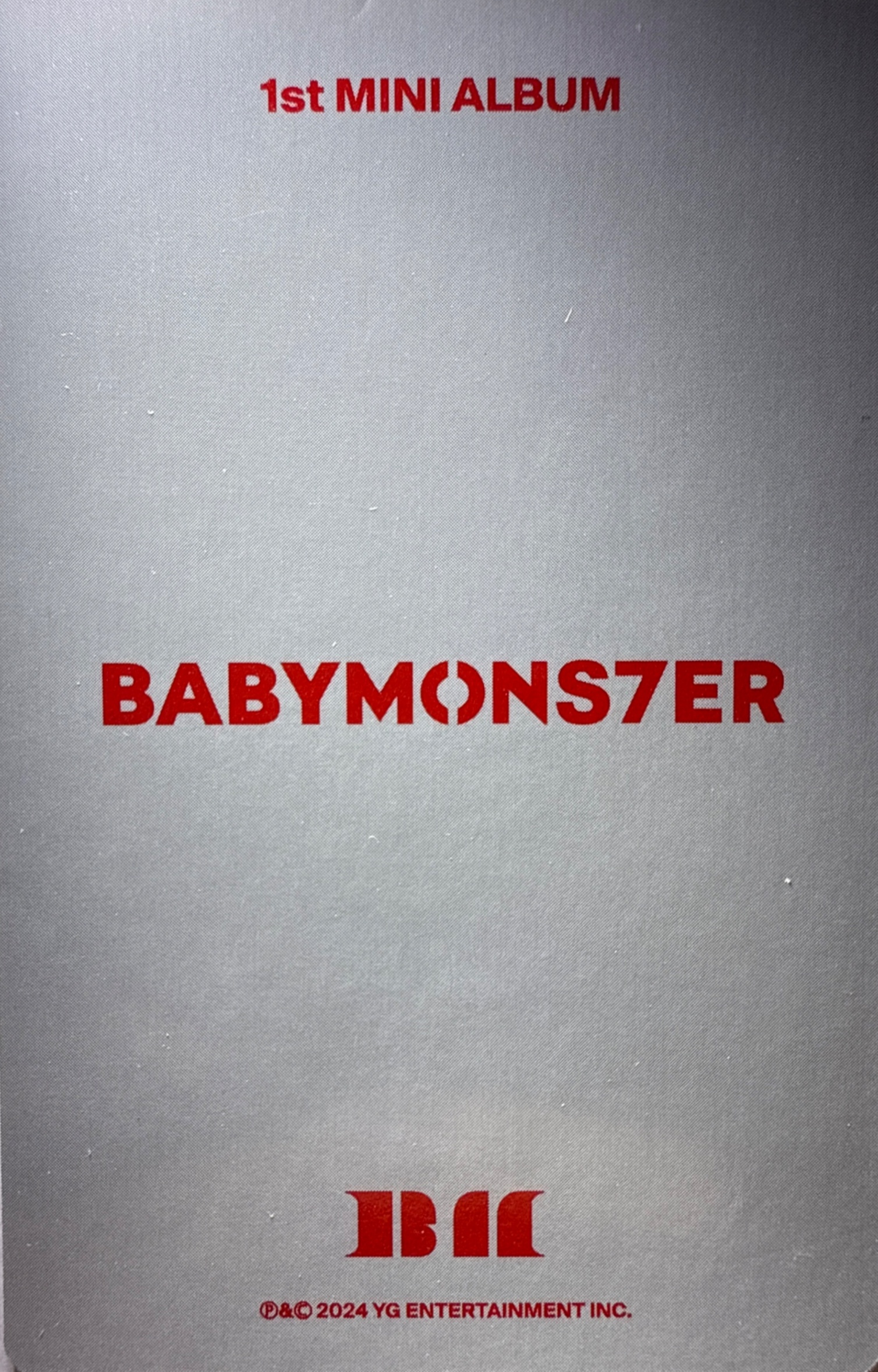 Ahyeon BABYMONSTER photocard back side - Photocards