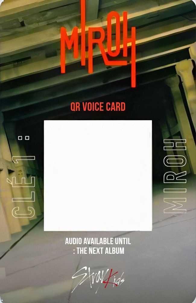 Hyunjin Stray Kids photocard back side - QR Photocards