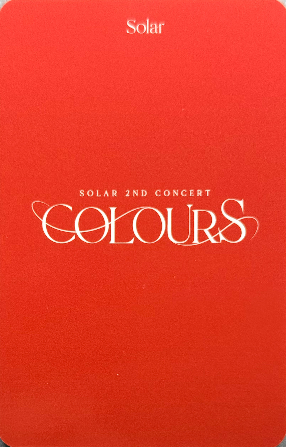 Solar Solar photocard back side - Random Trading Card (Japan)