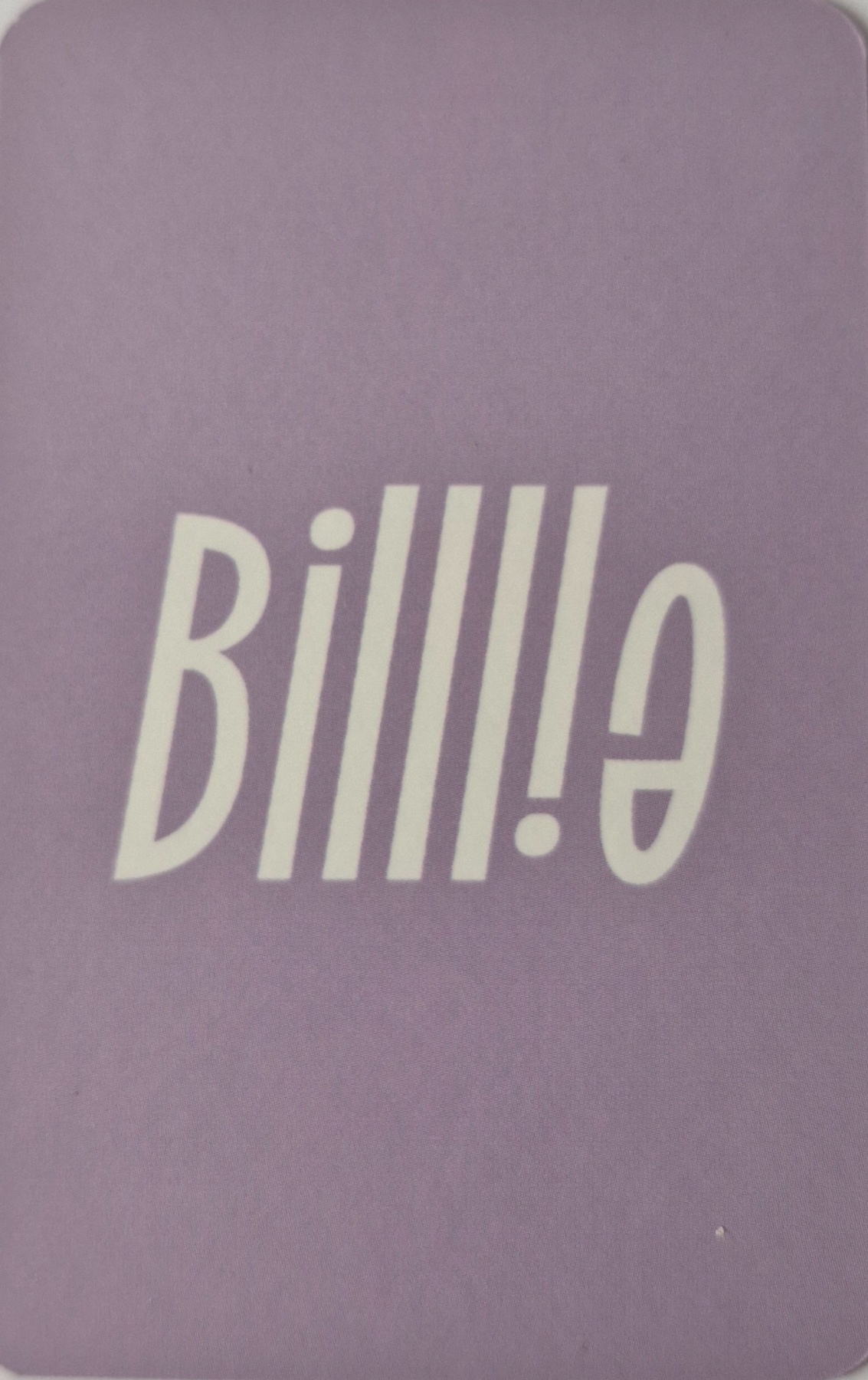 Moon Sua Billlie photocard back side - Benefit