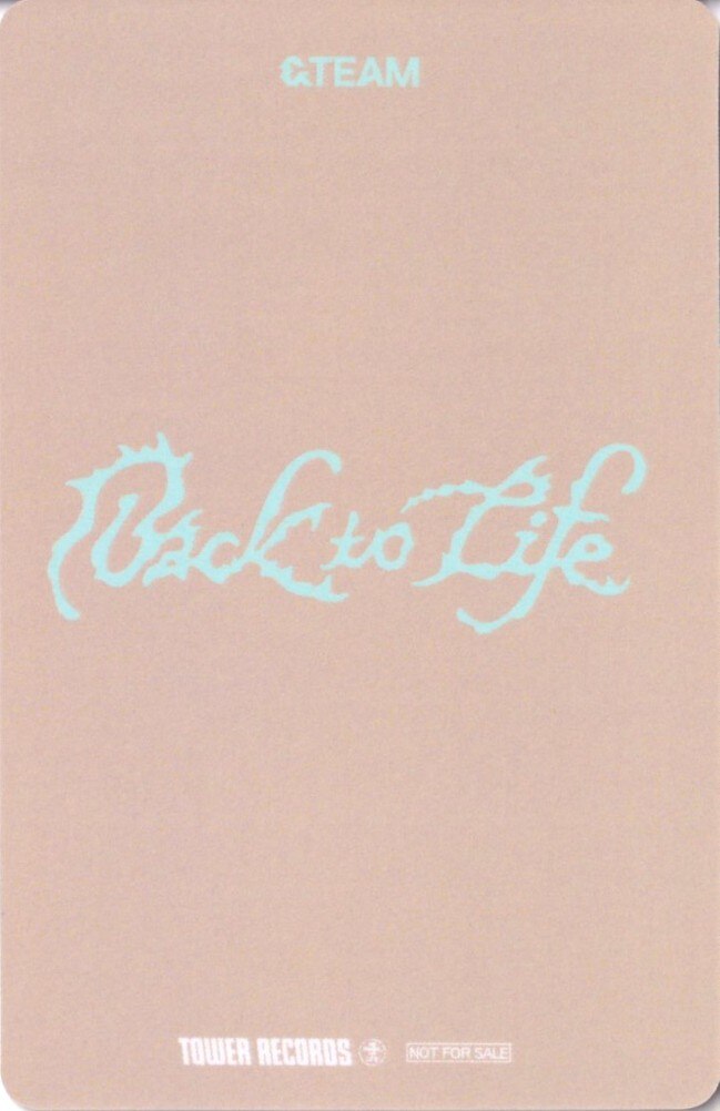 Maki &TEAM photocard back side - Benefit