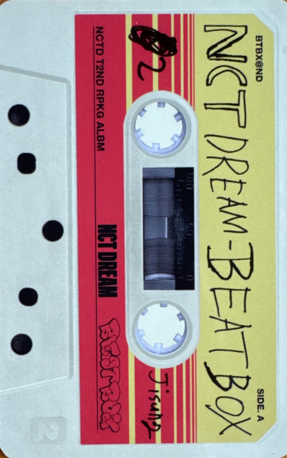 Jisung NCT DREAM photocard back side - Mixtape card