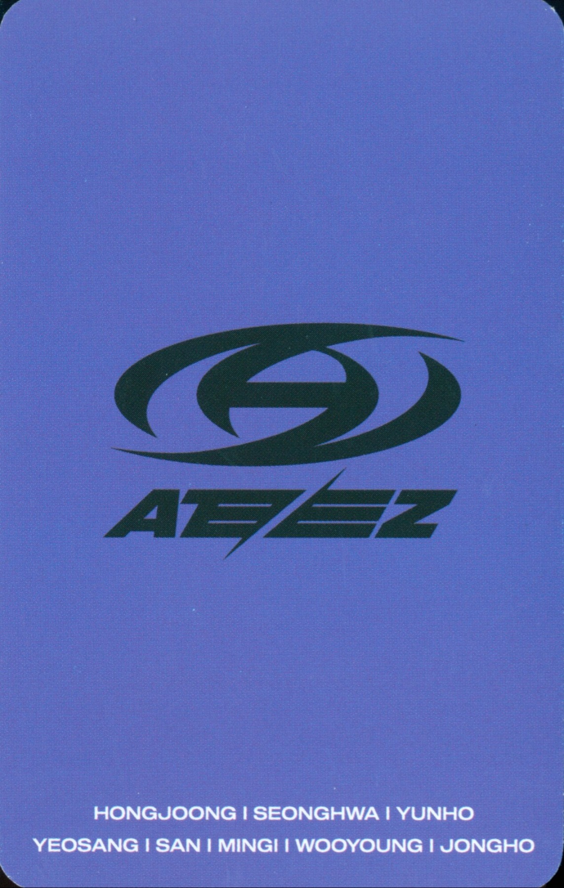 Mingi ATEEZ photocard back side - 1st Week
