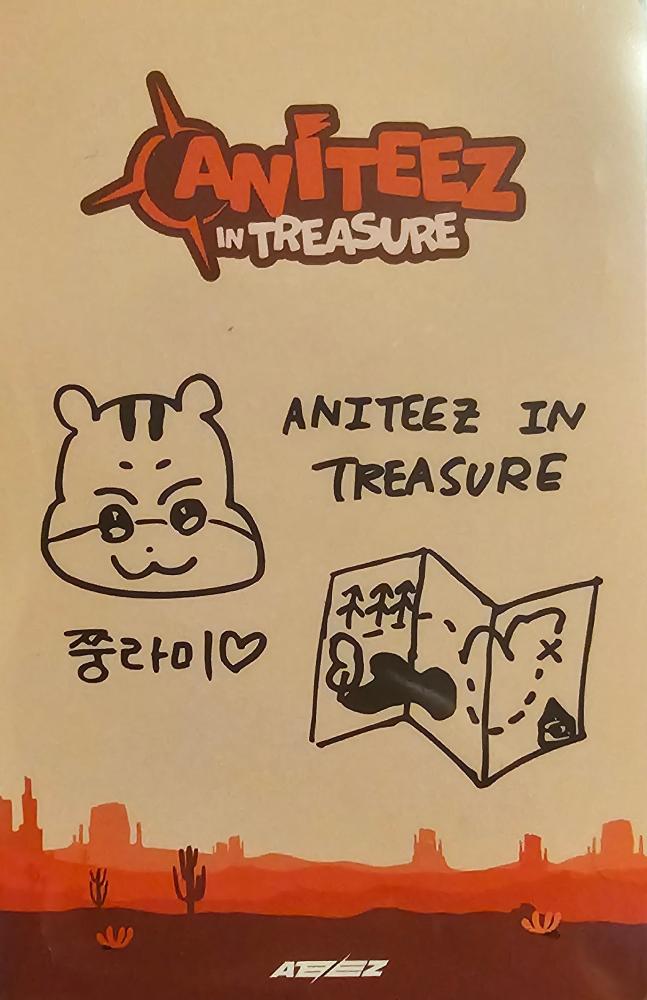 Hongjoong ATEEZ photocard back side - Photo Package