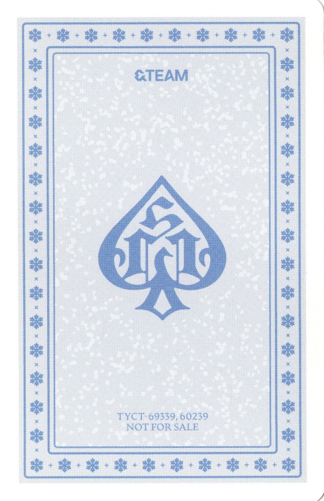 K &TEAM photocard back side - Photocard C