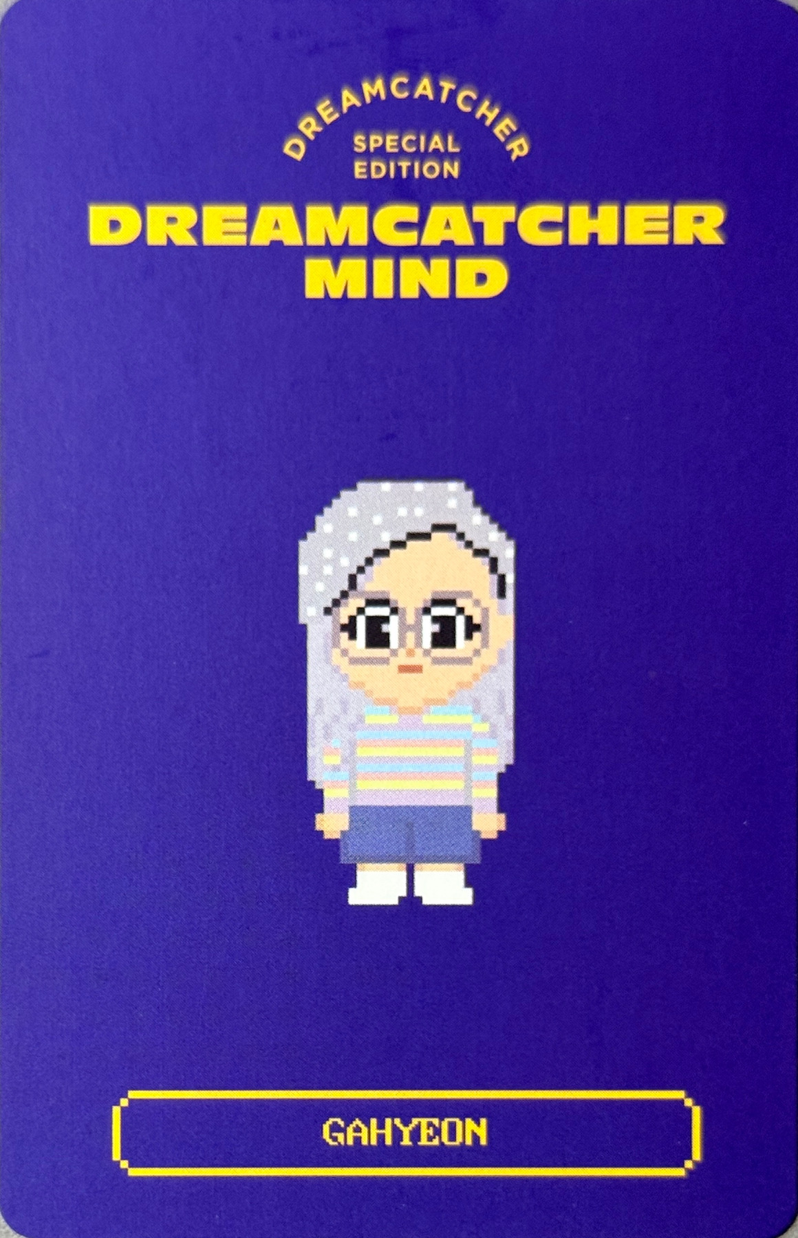 Gahyun Dreamcatcher photocard back side - Photocard Set (C)