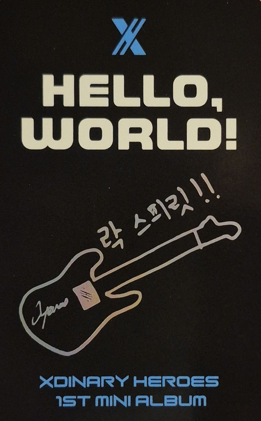 Jooyeon Xdinary Heroes photocard back side - Photocard