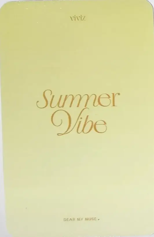 Sinb VIVIZ photocard back side - Preorder