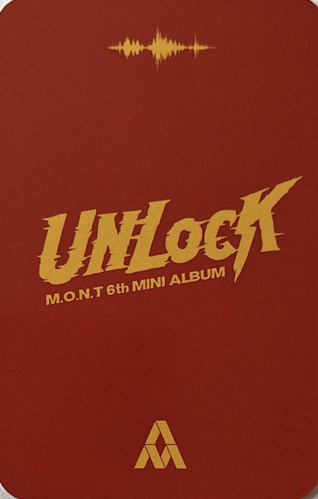 Narachan M.O.N.T photocard back side - Photocard