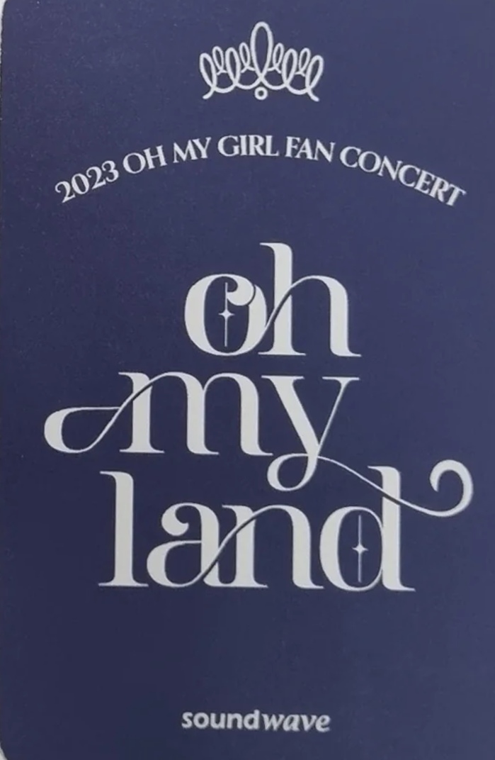 Mimi OH MY GIRL photocard back side - 50k won Benefit (Online)