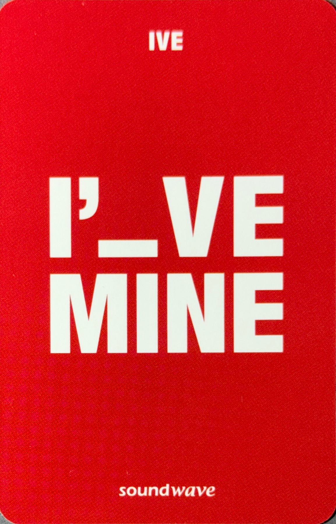 Liz IVE photocard back side - Benefit