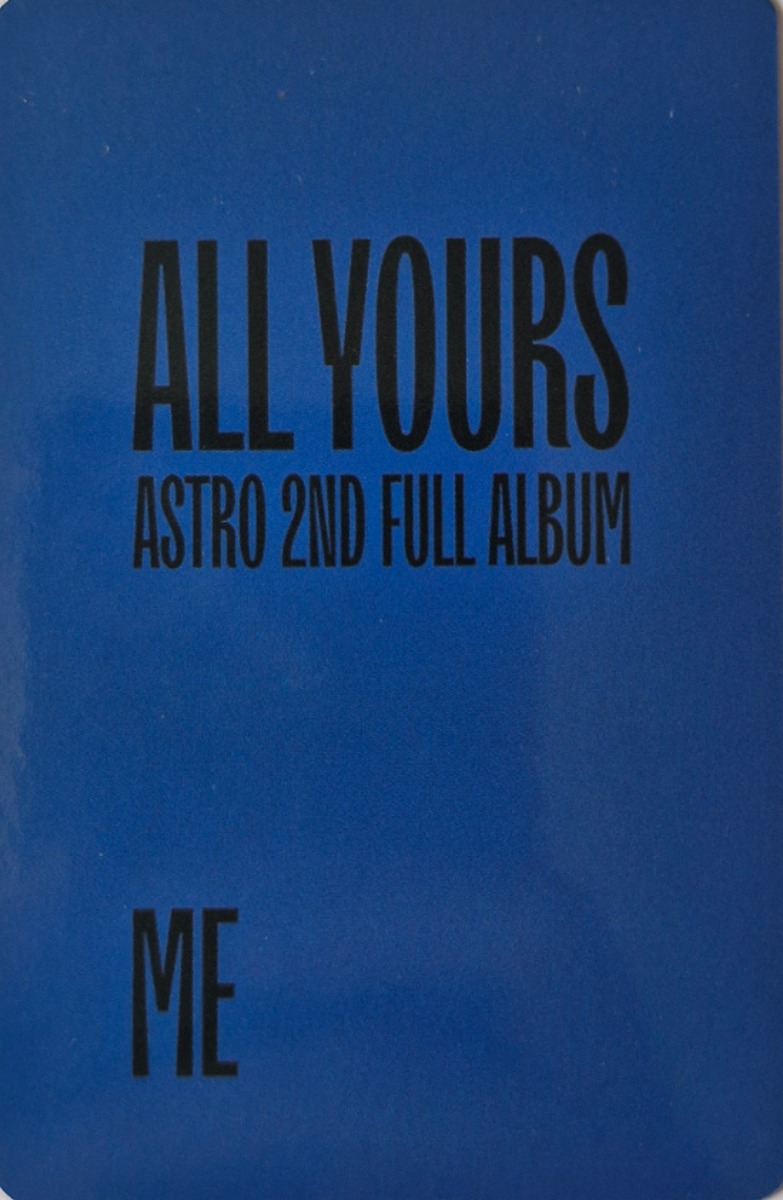 JinJin ASTRO photocard back side - B ver.