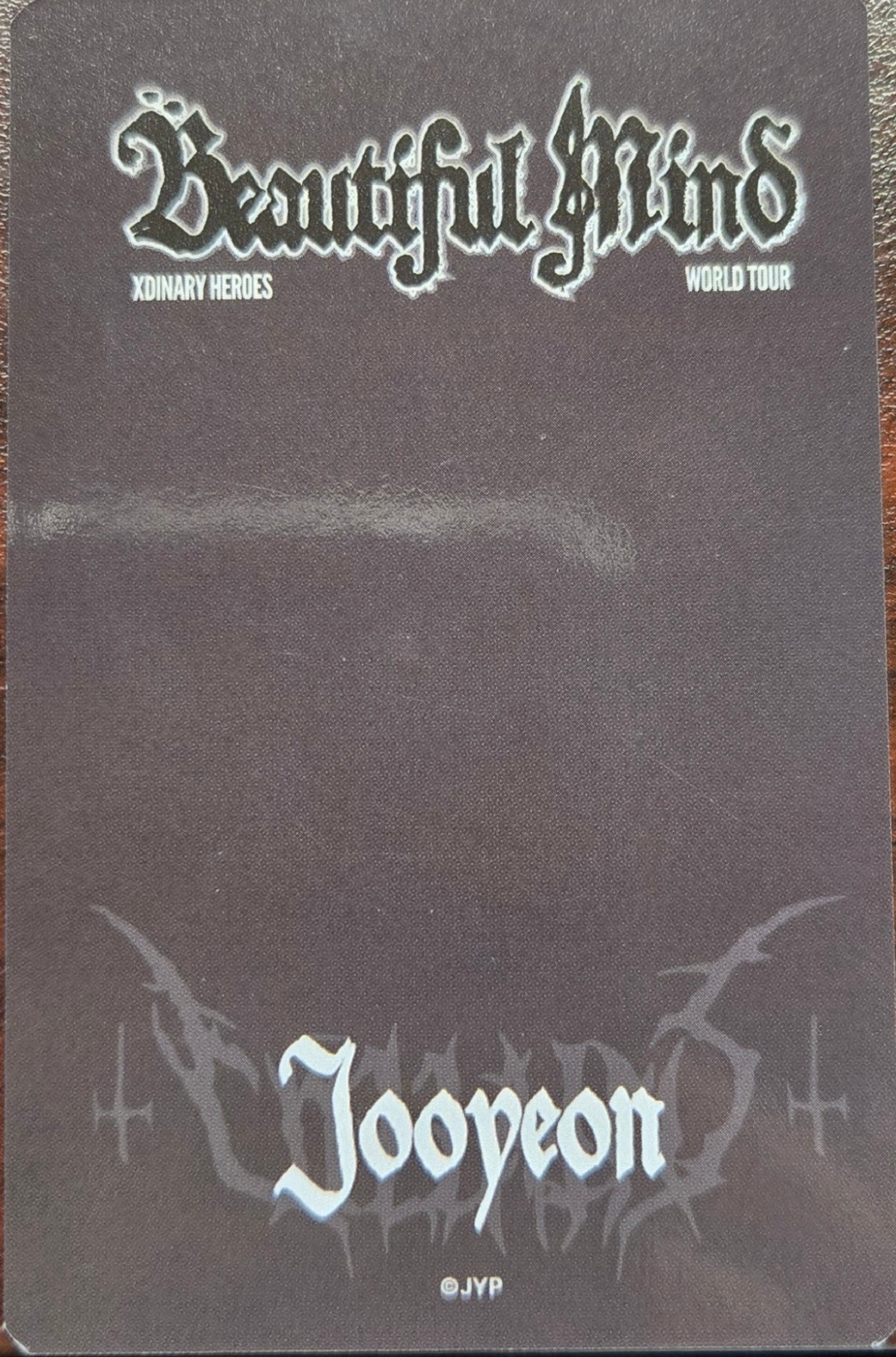 Jooyeon Xdinary Heroes photocard back side - Lightstick Choker