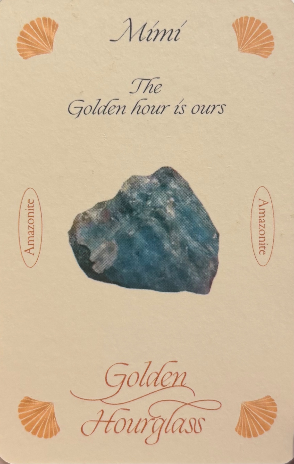 Mimi OH MY GIRL photocard back side - Stone Card