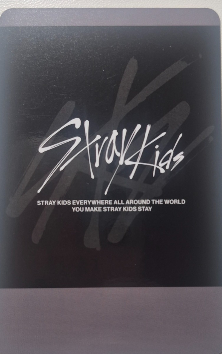 Han Stray Kids photocard back side - Soundwave - Preorder