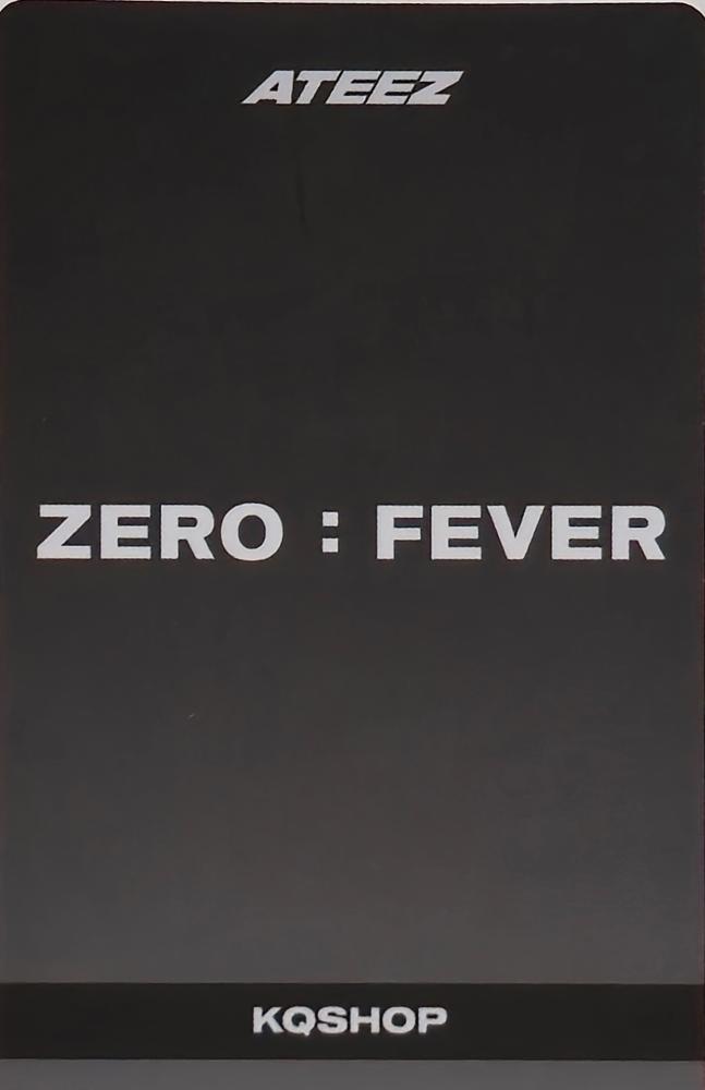 San ATEEZ photocard back side - Rockstar Ver.