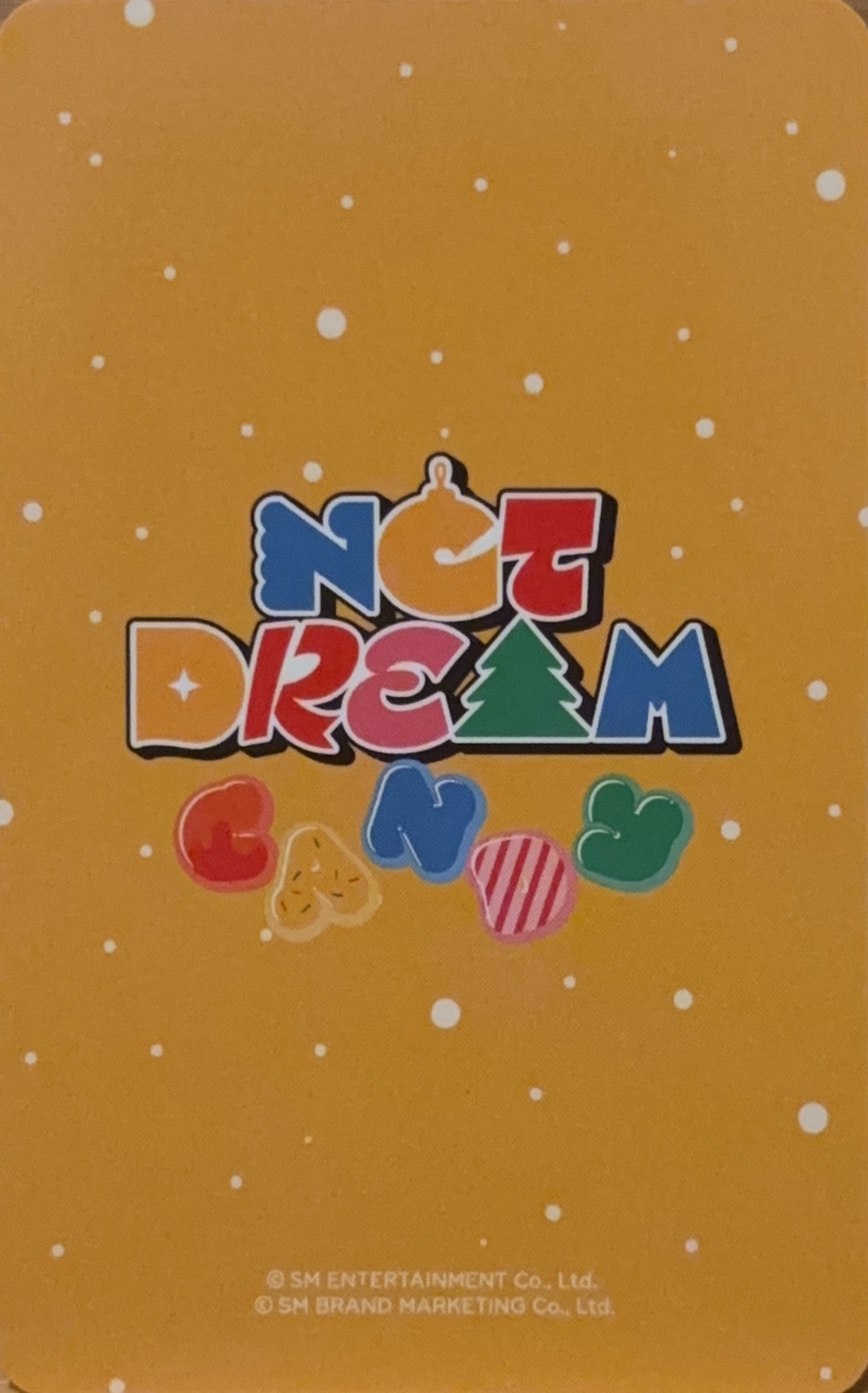 Jisung NCT DREAM photocard back side - Preorder