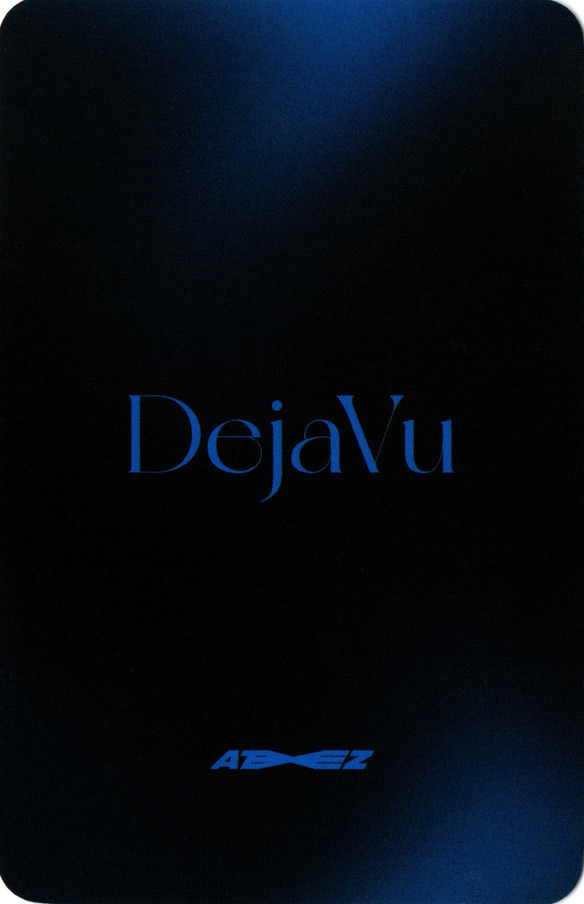 Yunho ATEEZ photocard back side - Preorder Benefit (Deja Vu ver.)