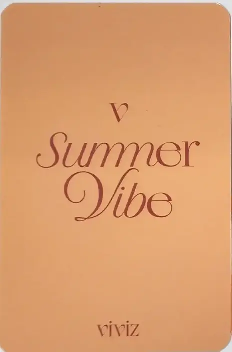 Eunha VIVIZ photocard back side - Offline