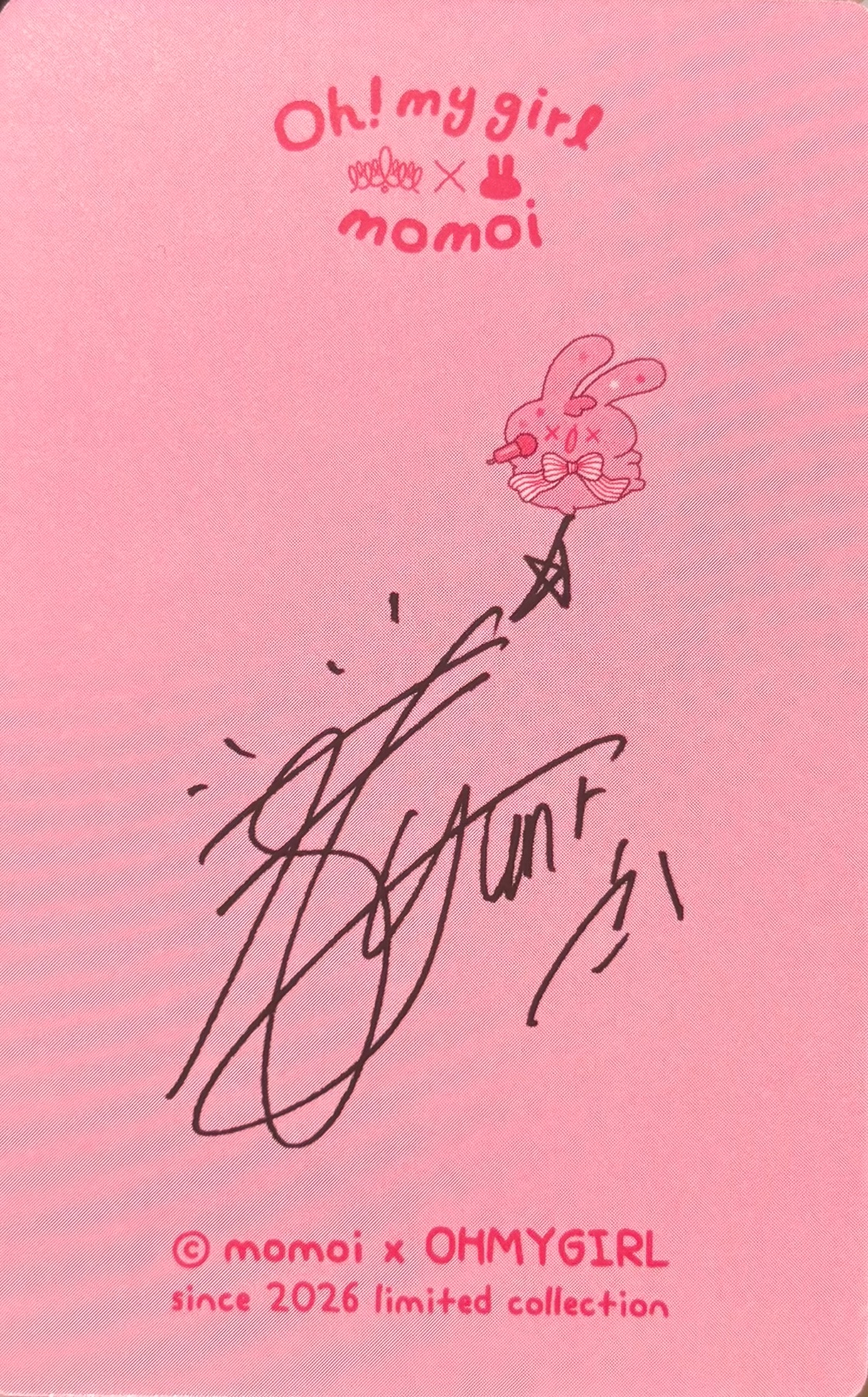 Seunghee OH MY GIRL photocard back side - Special Kit (Member ver.)