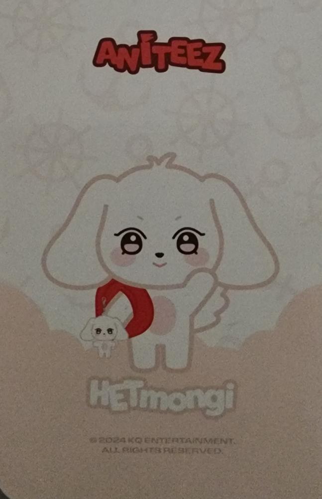 Yeosang ATEEZ photocard back side - Plush Keyring