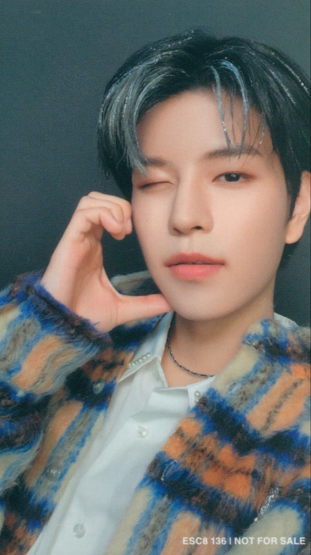 Seungmin Stray Kids photocard back side - Double Sided Photocard