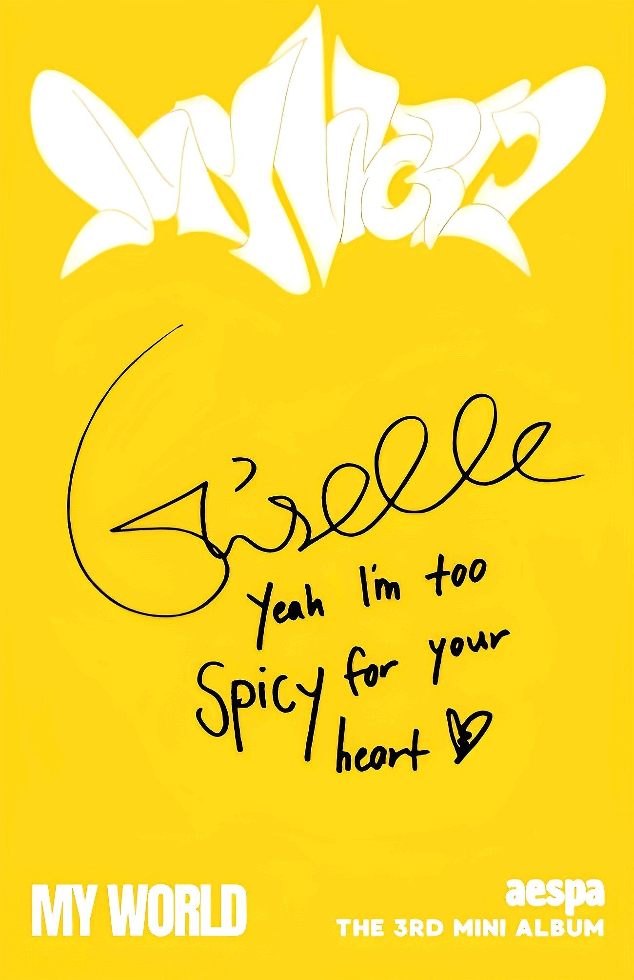 Giselle aespa photocard back side - Photocards