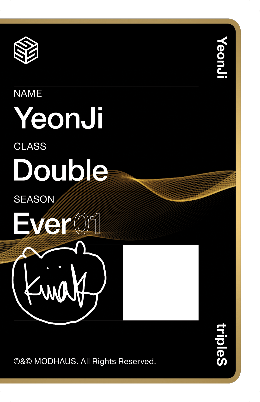 Yeonji tripleS photocard back side - Photocard (Ver 3)