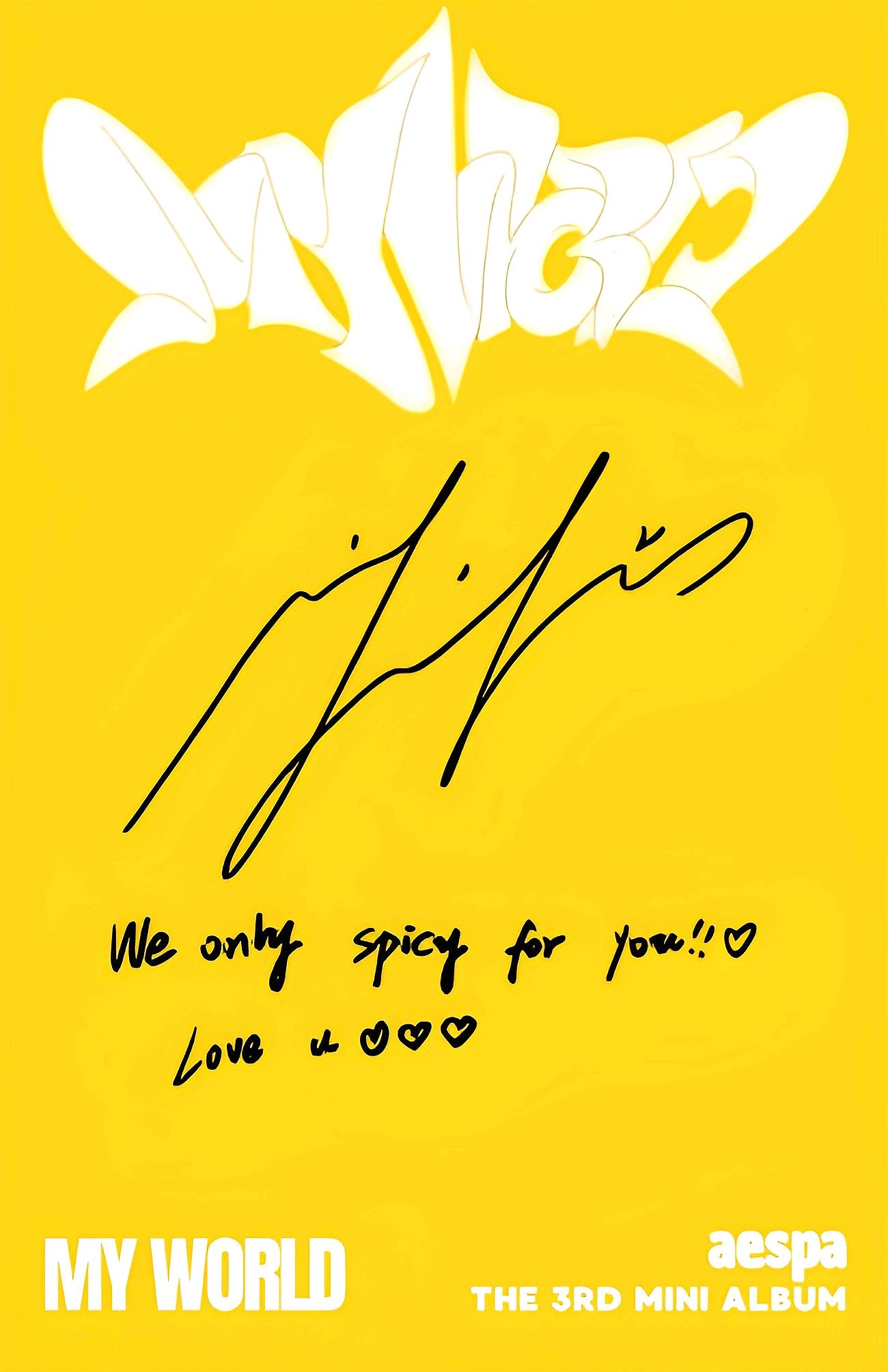 Ningning aespa photocard back side - Photocards