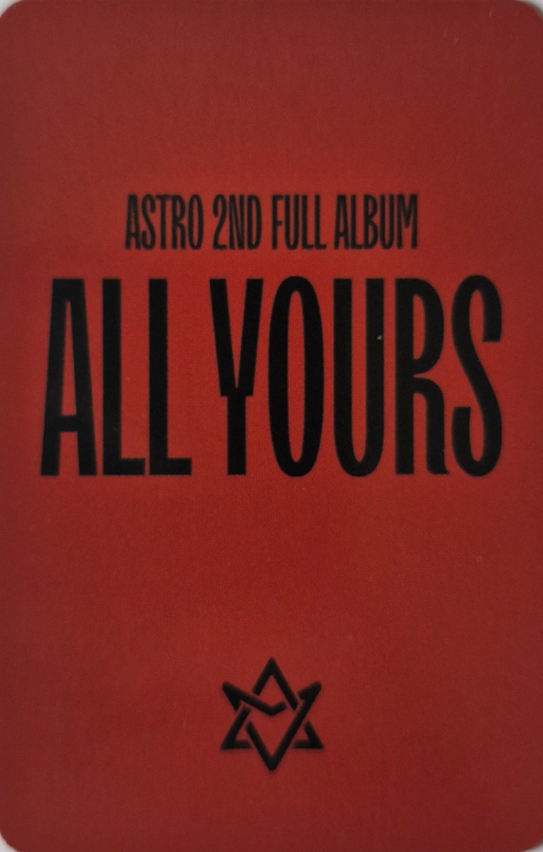 Sanha ASTRO photocard back side - Preorder