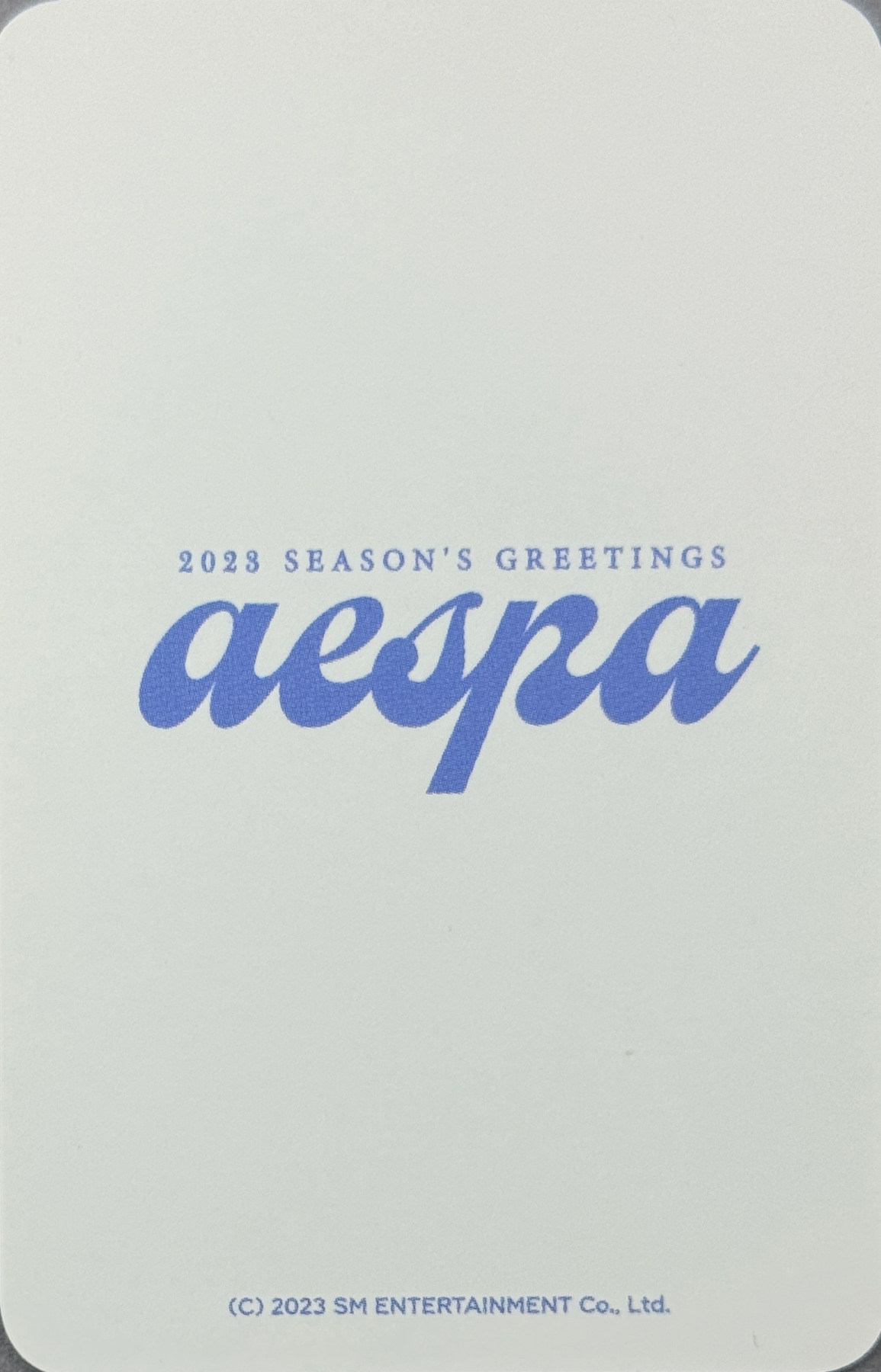Karina aespa photocard back side - Photocards
