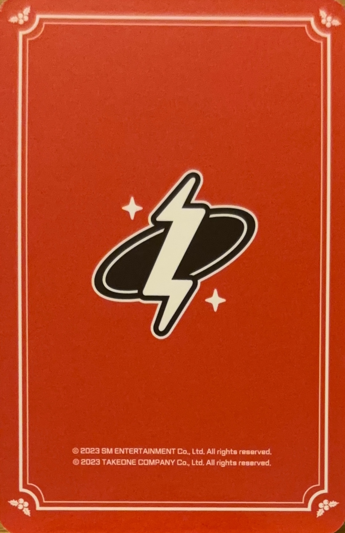 Mark NCT photocard back side - Christmas ver. Set
