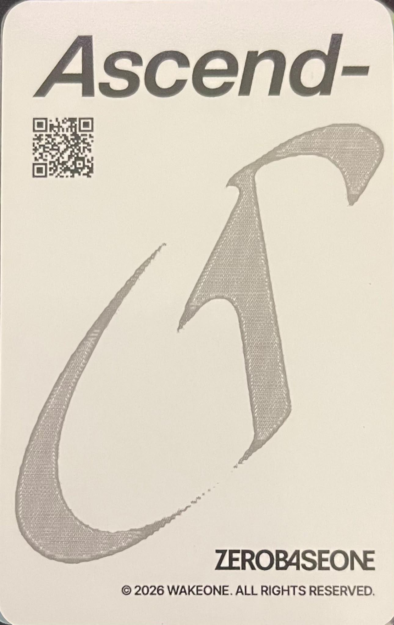 Gunwook ZEROBASEONE photocard back side - Heart Photocard