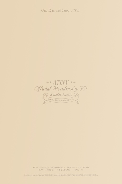 Jongho ATEEZ photocard back side - Mini Poster Set