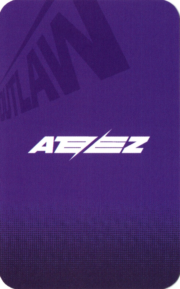 Yunho ATEEZ photocard back side - Benefit