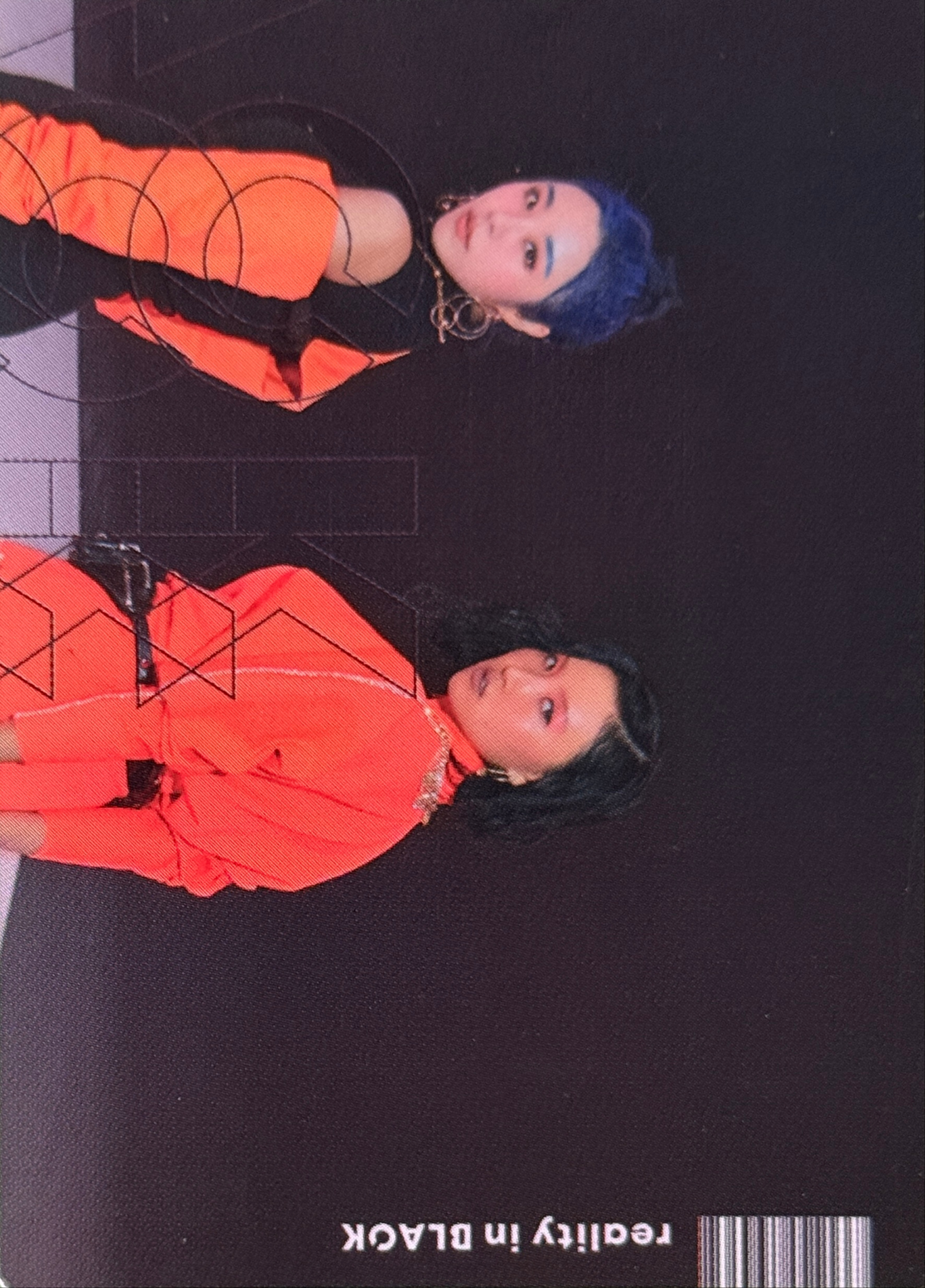 Moonbyul MAMAMOO photocard back side - Lenticular Card